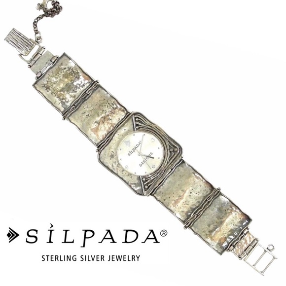 Silpada Sterling Silver Hinged Wrist Watch - Picture 17 of 17